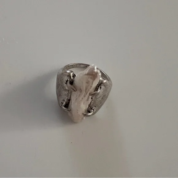 Free people Silver Baroque Pearl Statement Ring - Picture 10 of 12